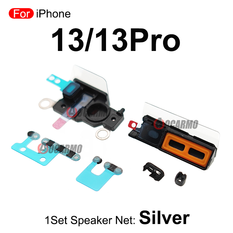Voor Iphone 13Pro Max 13Mini Fullset Luidspreker Anti Dust Mesh Anti Dust Luidspreker Netto Vervangende Onderdelen: zwart