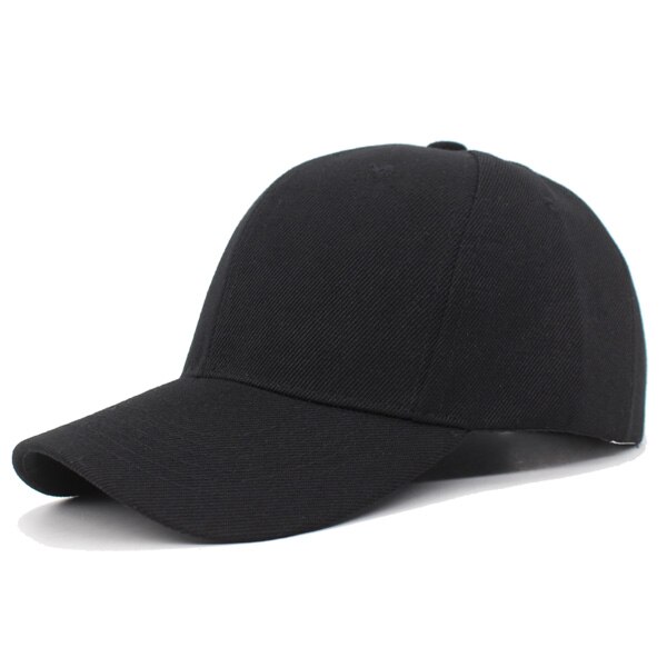 Youbome kvinner baseball caps merke herre snapback hatter caps for menn solid casquette ben hanne gorras fit trucker dad cap lue: Svart