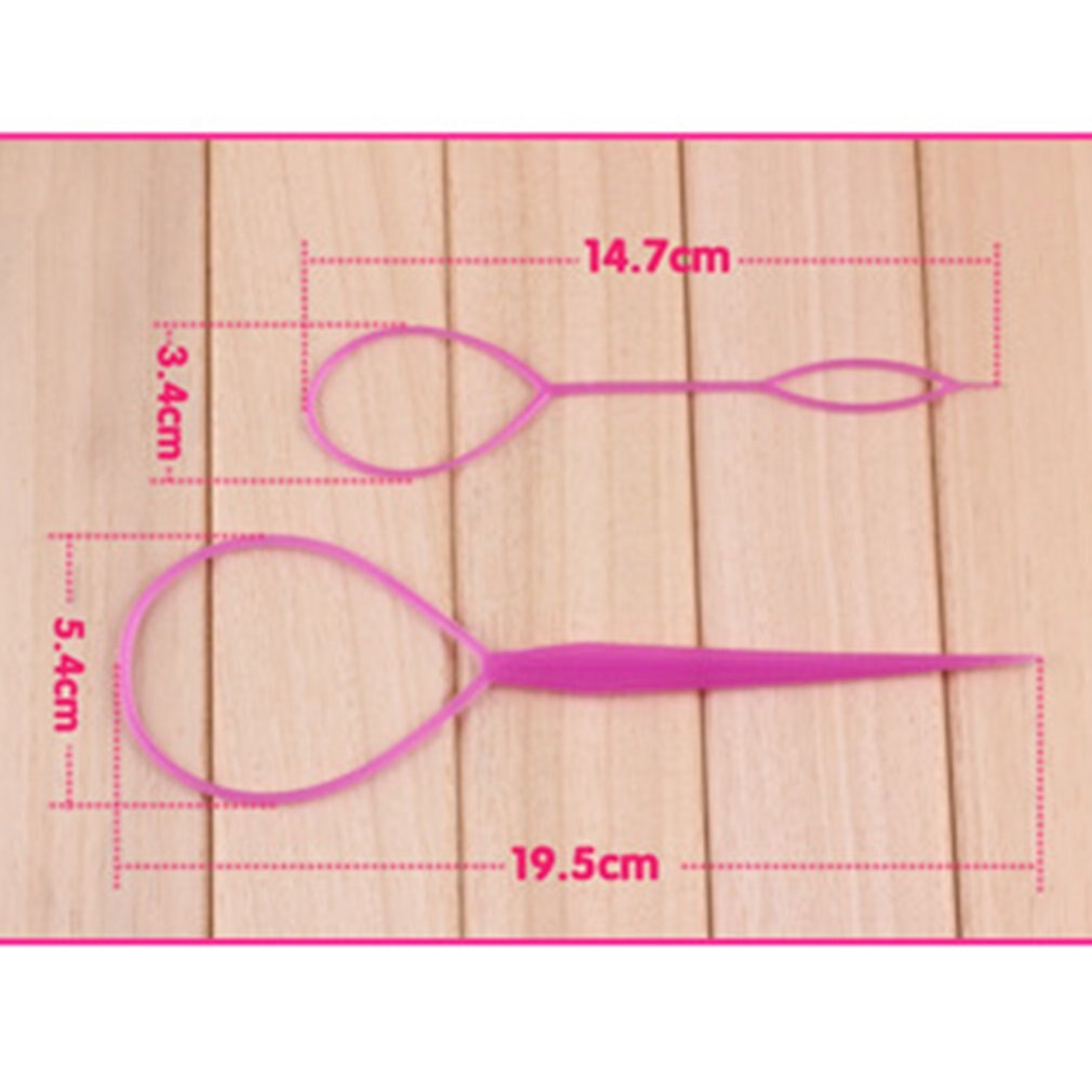 Plastic Hair Loop Styling Tool Ponytail Bun Maker Hair Bun Maker Clip Hair Braid Accessories For Women