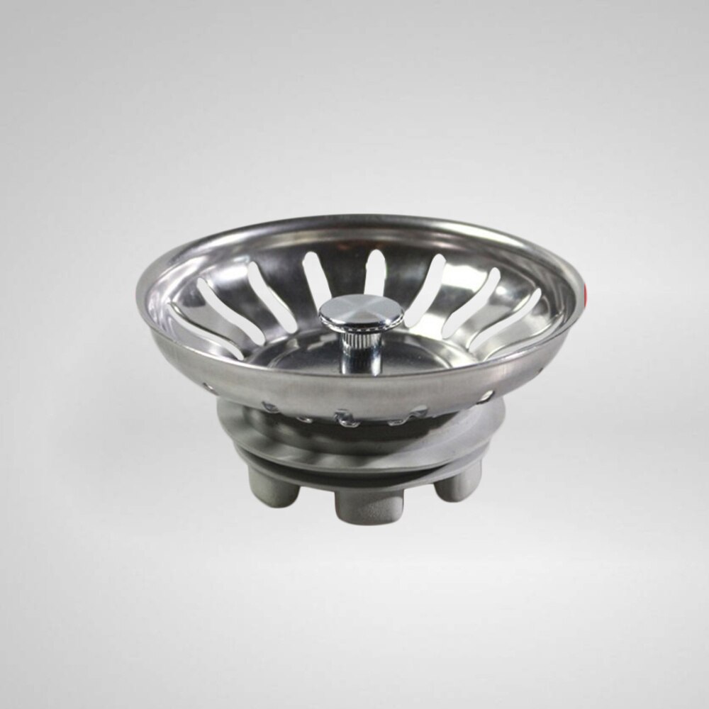 Gootsteen Zeef Roestvrijstalen Keuken Vuilophaal Zeef Sink Afvoer Catcher (Zilver)