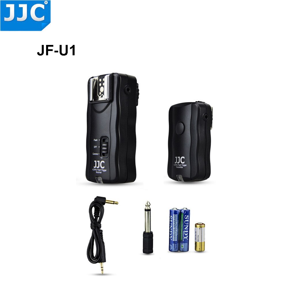 JJC-disparador de Flash inalámbrico, Control remoto para Canon, Nikon, Pentax, Fujifilm, luces de estudio Speedlight: JF-U1