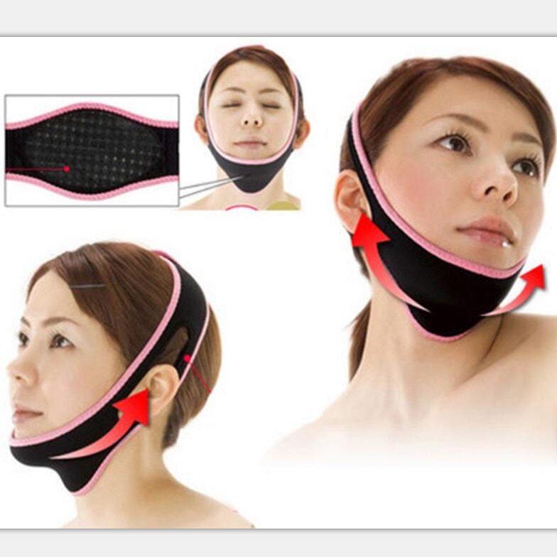 Ansigtsløftningsværktøj maske bælte sovestøtter massage slankende ansigtsformer afslapning ansigtsslankende bandage anti cellulite