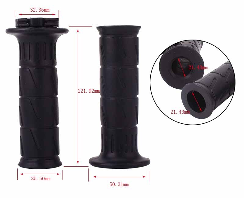 1 einstellen 7/8 "22mm Griff Hand Griffe Motorrad Lenker Griff Gummi Gel Hülse Für Kawasaki Z750 Z800 Z1000 ZX-6R ZX-10R ZX-14R