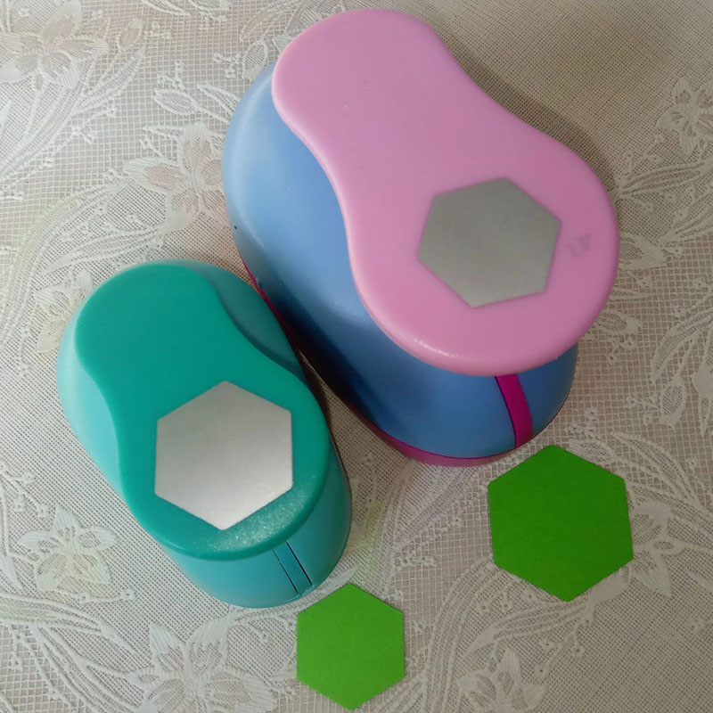Hexagon Punch Paper Cutter Crafts Scrapbook Embossing Device Kid Hole Punch Cortador De Papel Embossing Tool