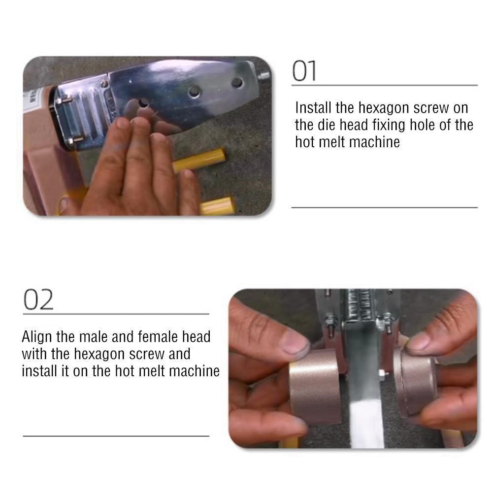 PPR Melt Machine Not Stick To Die Head Fuser 20-63mm Pluming Tools Welding Parts, Welding Head, Ppr Welding Machine Accessor