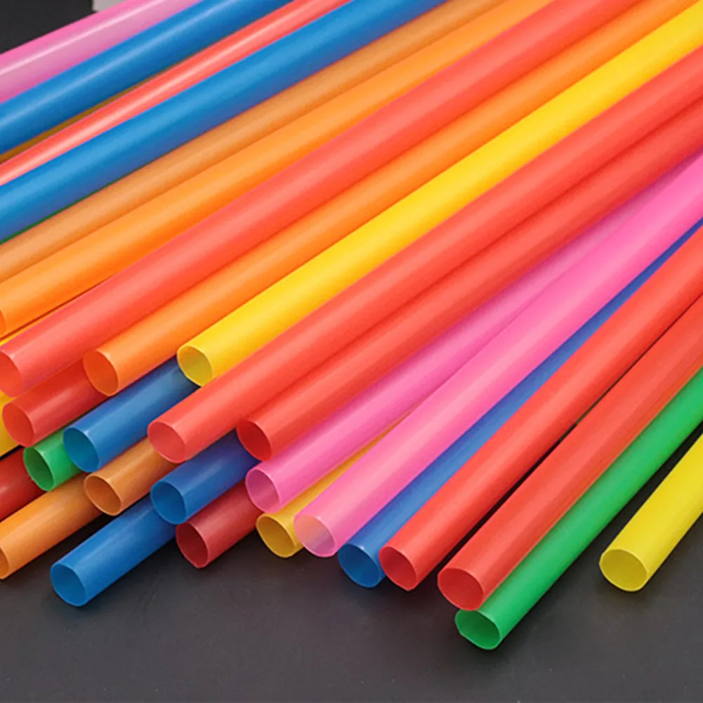 100pcs-26cm Straws Milkshake Straws Smoothie Straws Beverage Thick Straw For Boba Tea Milkshake Bar Accessories