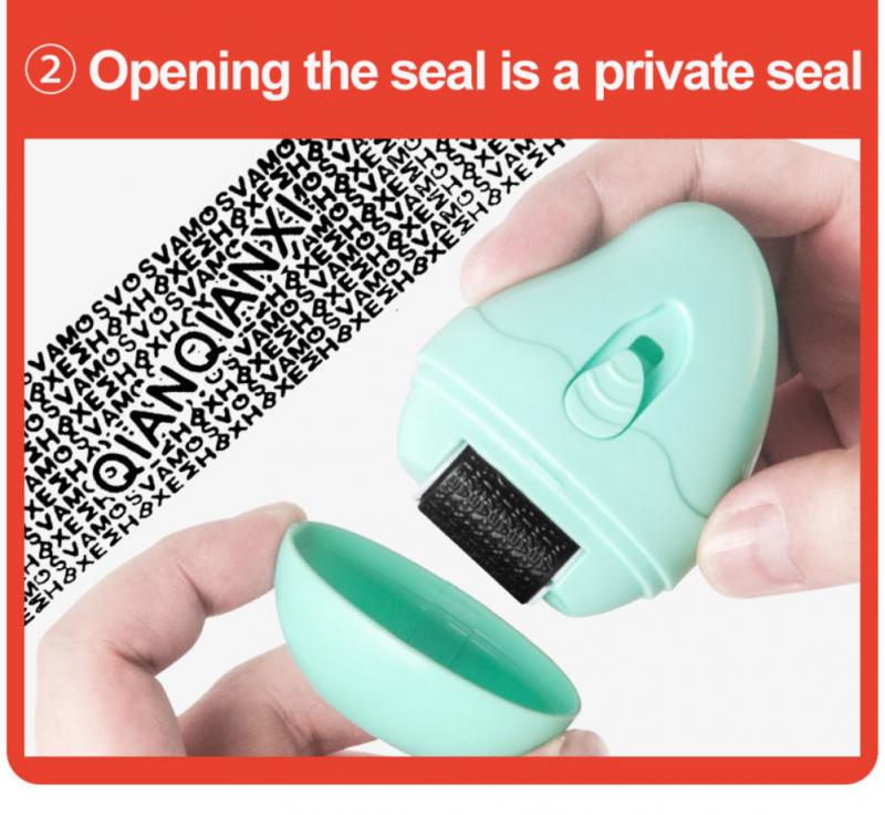 Stamp Roller Anti-Theft Protection ID Seal Smear Privacy Confidential Data Guard Information Data Identity Address Blocker