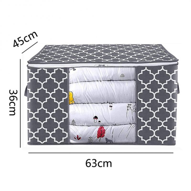 Quilt Opbergtas Opvouwbare Draagbare Kleding Opslag Koffer Non-woven Thuis Opbergdoos Quilt Tas Stofdicht Afwerking tas: 04