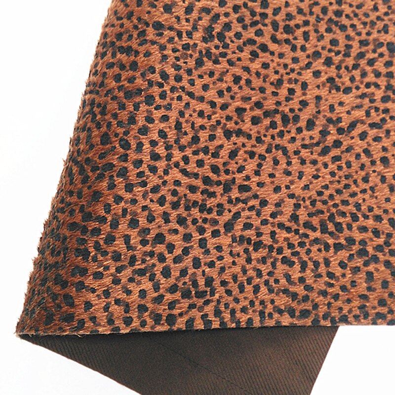 1PC 21X29CM Dots Printed Faux Fur Fabric For Making Bows LEOsyntheticoDIY GM3255B: 2