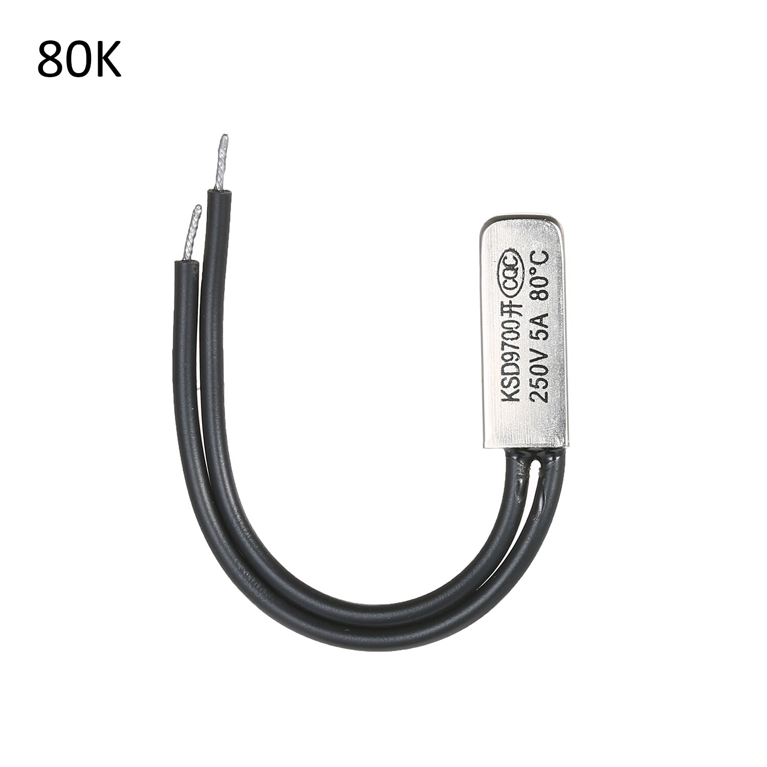 5pcs KSD9700 N.O Temperature Switch Normally Opened Thermal Switch Thermostat Thermal Protector Pack of 5pcs Heat Protector: 80 Celsius