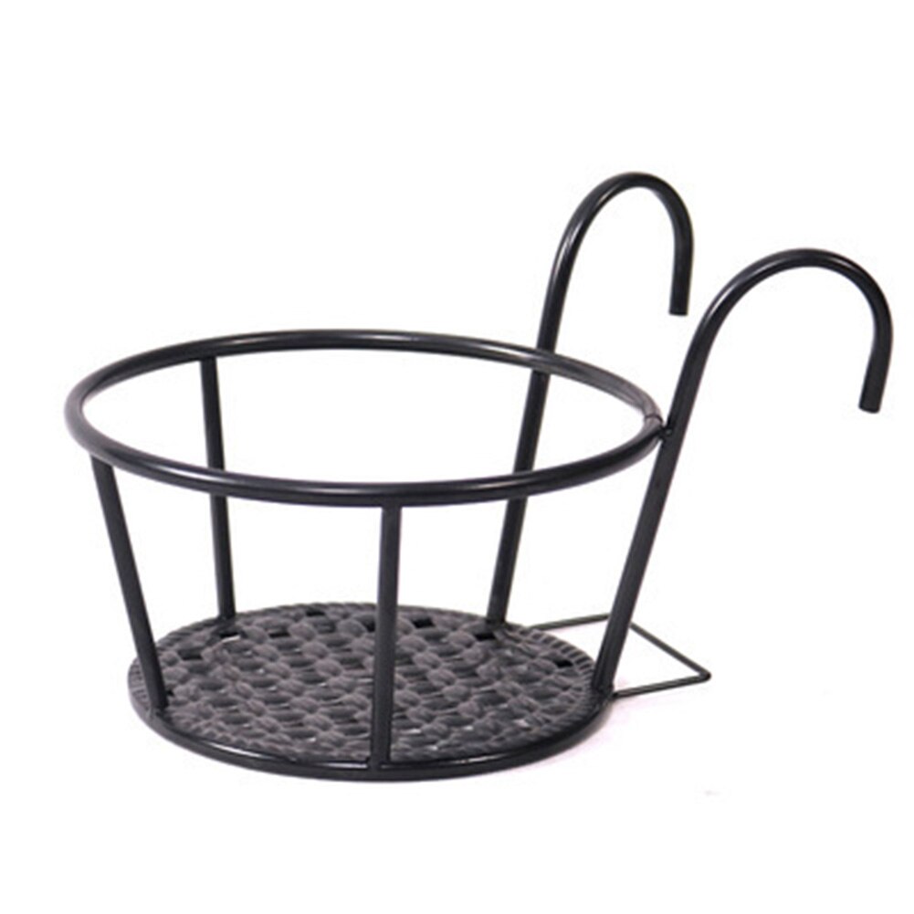 Wand Hängen Blume Vase Topf Balkon Rack Metall Pflanze Blume Stehen Punch-freies Wand Dekoration Rack-Home Dekoration Werkzeug