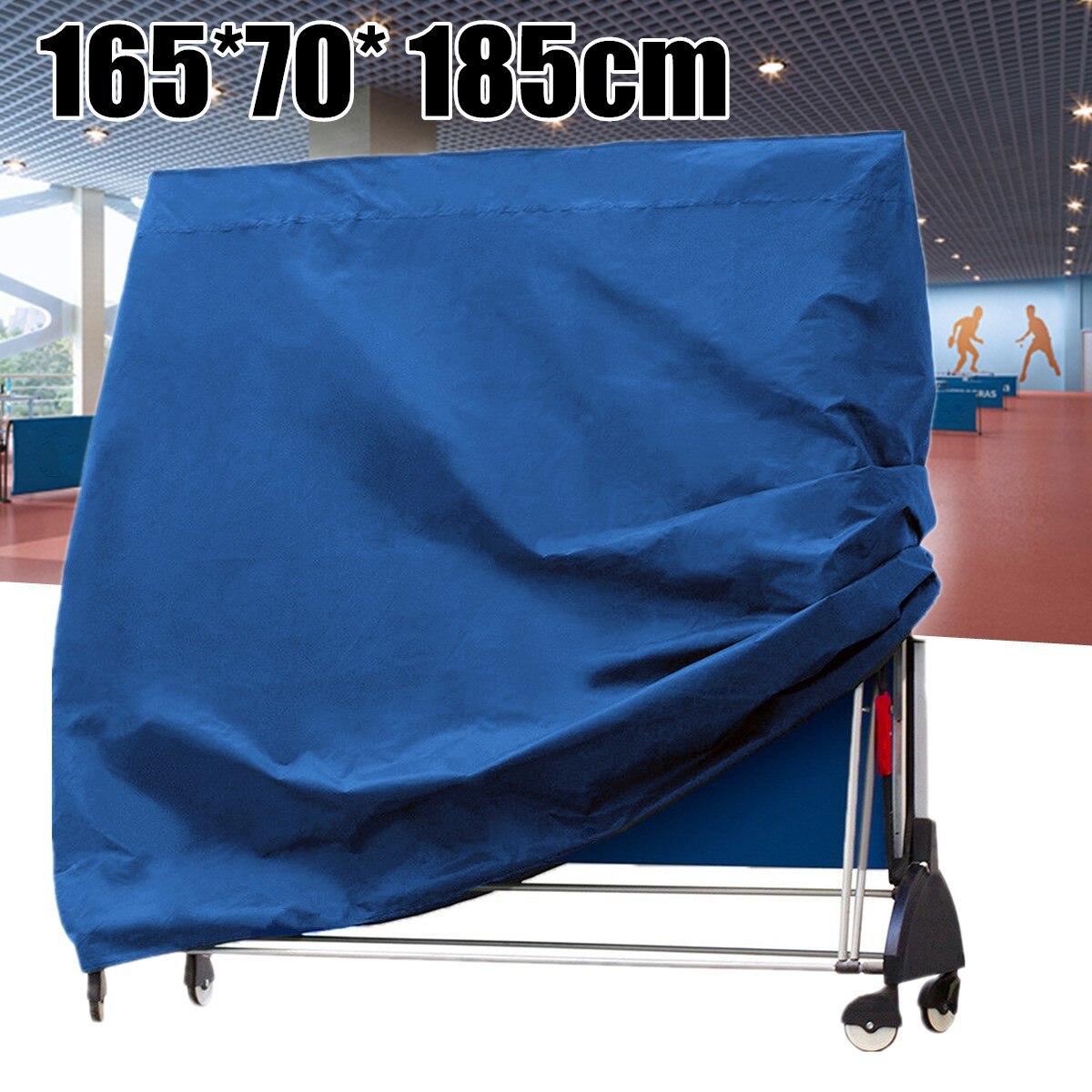 Pings Pong Table Storage Cover Table Tennis Sheet Indoor Outdoor Protection Table Tennis Sheet Waterproof Cover Blue 165x70x185