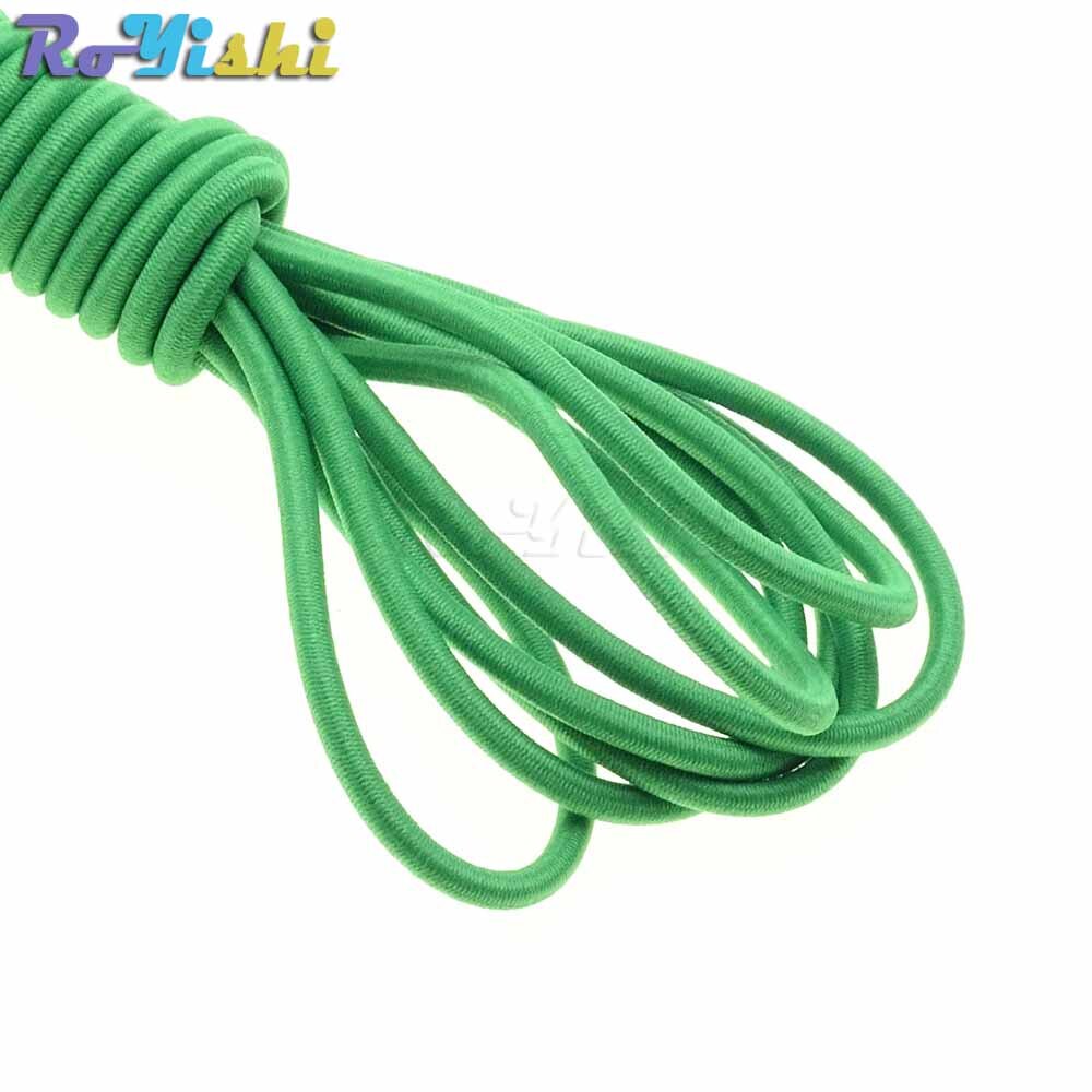 10 yards/pak kleurrijke diameter 3mm elastische touw bungee schokkoord rekkoord voor doe-het-zelf sieraden maken buitenachtergrond: Groente