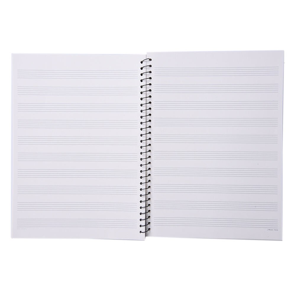 Style 50 Pages Blank Music Score Manuscript Exercise Book Writing Stave Notebook Black 50 Sheets Piano Note Book Accessories