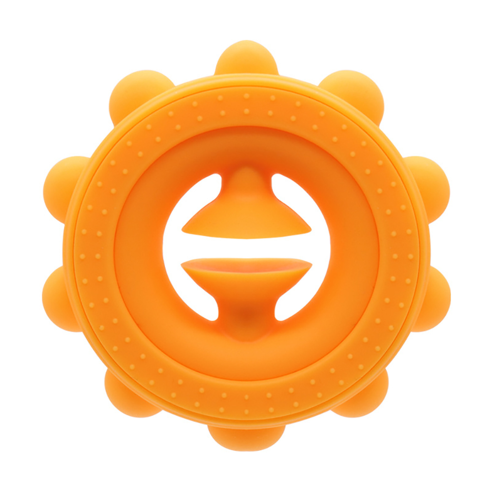 Grijper Anti Stress Vinger Hand Grip Relief Stress Fidget Speelgoed Volwassen Kind Eenvoudige Kuiltje Stress Siliconen Speelgoed Decompressie: Licht Geel