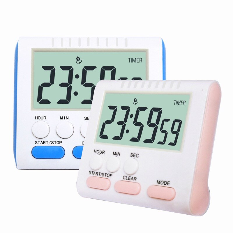 Multifunctional Digital Kitchen Timers AAA Battery Operated with Magnet and Stand Large Digits For Baking Study Beauty 4