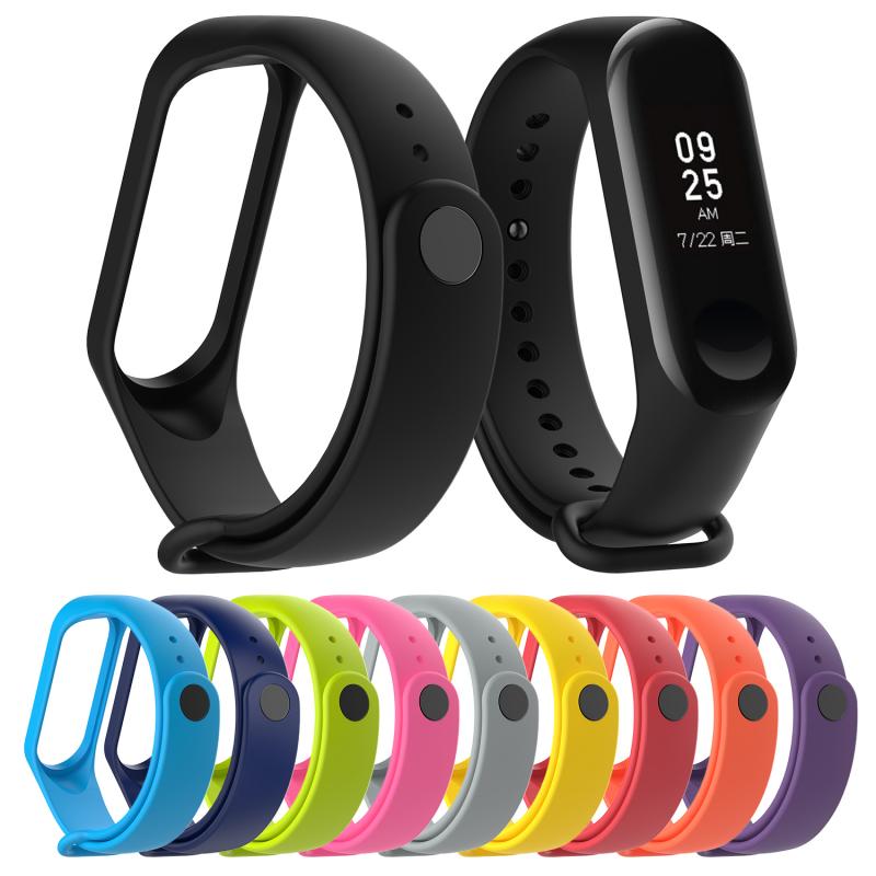Pulseira de Silicone Para Xiaomi Mi Banda 4 Cinta Correia De Pulso Banda Inteligente Pulseira Acessórios Pulseira Substituto Para Mi 3 TSLM1