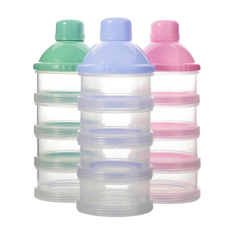 4 warstwy przenośny pojemnik na mleko w proszku dozownik mleka pojemnik na jedzenie pojemnik na karmę dla dzieci pojemnik na przekąnarty dla niemowląt