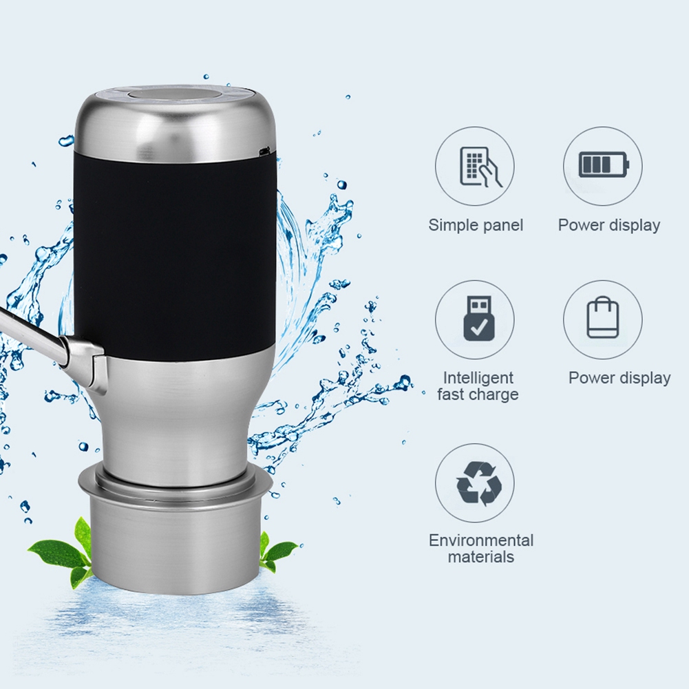 Wireless Electric Automatic Water Bottle Pump Smart Dispenser With Usb Rechargeable Electric Battery Drinking Water Bottle Pum