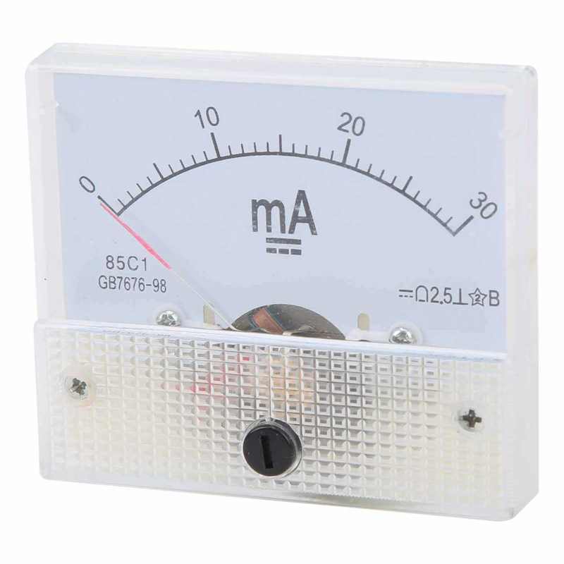 current meter 85C1 DC 0-30MA Pointer DC Ammeter Head Ampere Meter Current Measuring Instrument Ampermeter