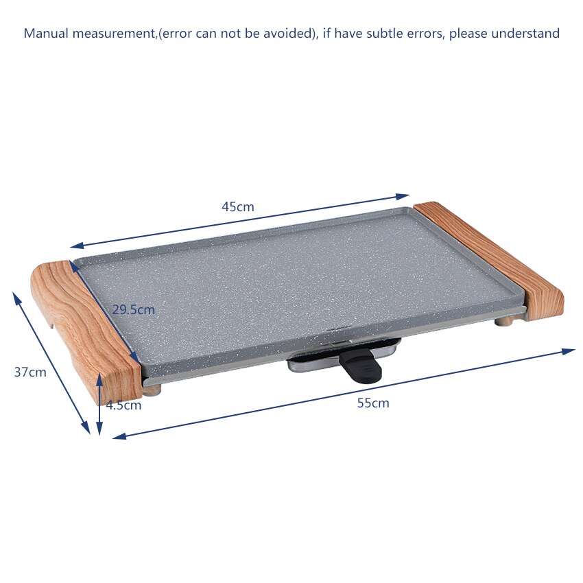 Electric Grill JP-52 Household Smokeless Teppanyaki Non-stick Pan Barbecue Machine 220V 1500W For 5-9 People