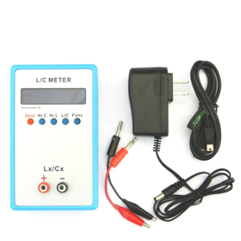 LC-200A High Precision Inductance Capacitance Meter Handheld Inductance Meter Capacitance Meter LC Digital Bridge Tester: Set C