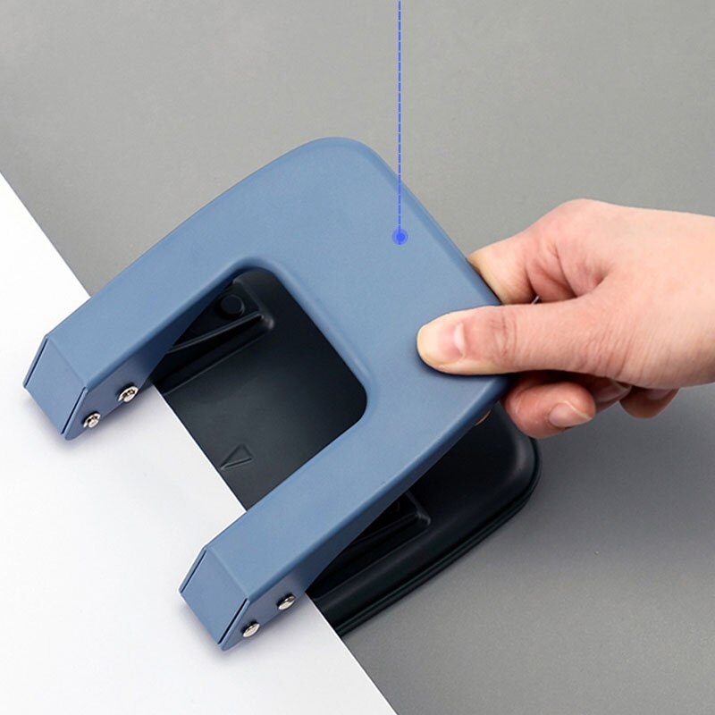 Multifunctional Office Desk Meidum Metal 2-Hole punch 6mm hole punch A3/A4/A5/B4/B5 Paper Double hole Keypunch Hole size 6mm So