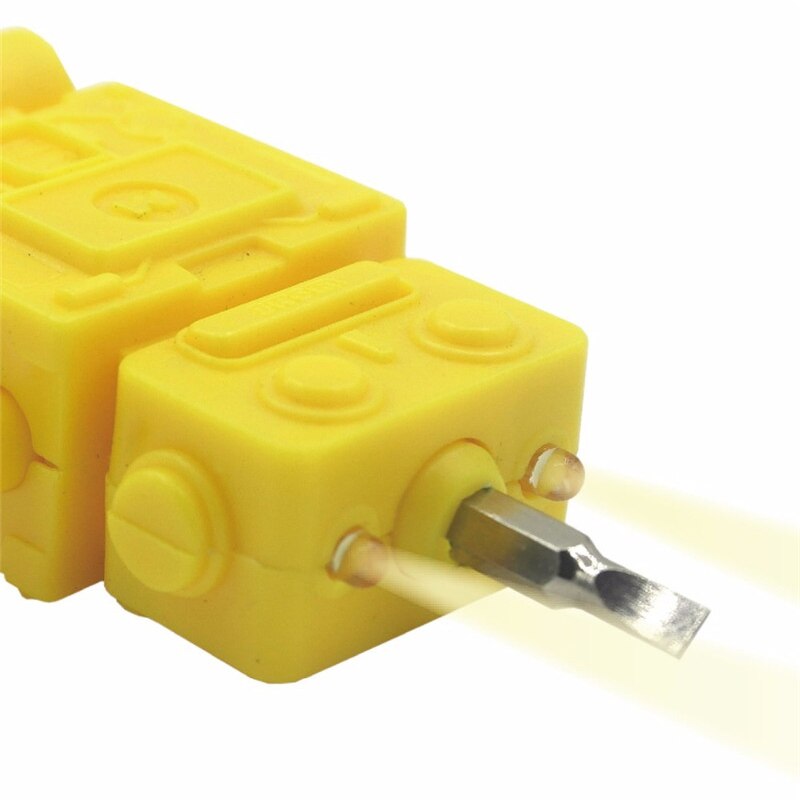 Multi-function robot key pendant with LED Flashlight and Mini portable screwdriver Key Chains students 301-0220