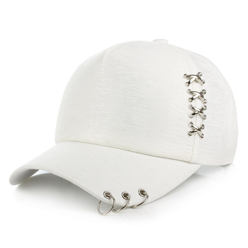 Piercing ring baseball cap punk gorras bone masculino feminino beisbol hip hop baseball caps unisex