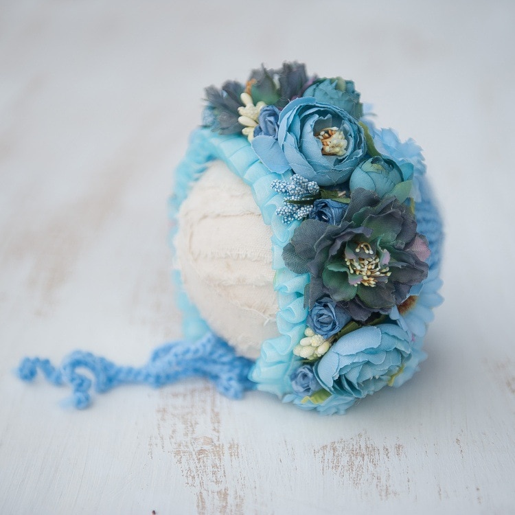 Newborn photography props baby flowers hat photography props hat studio photo headdress hat props princess hat