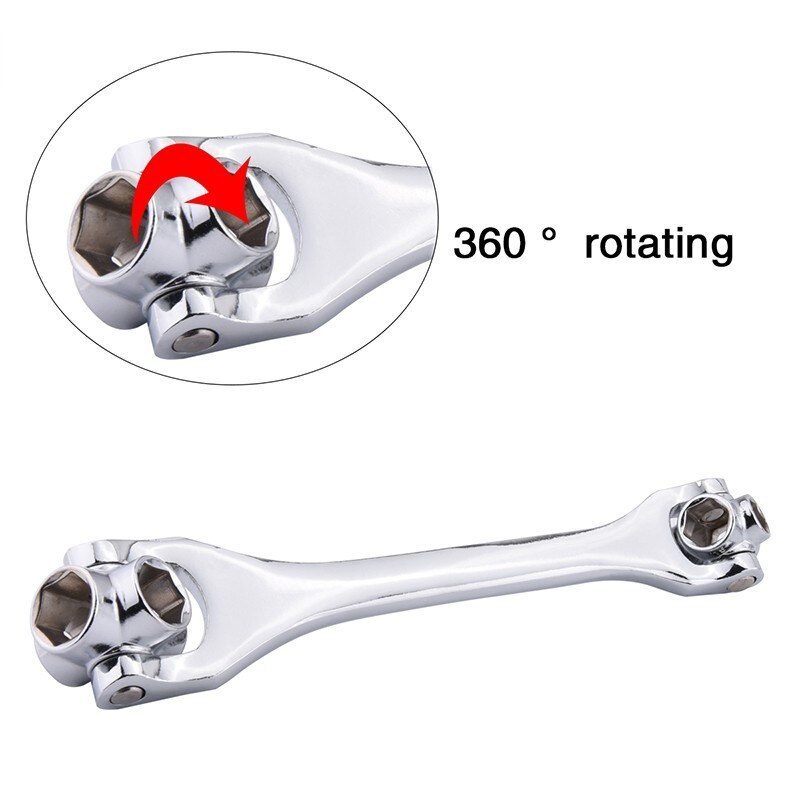 8 In 1multifunctional Double-Ended Torque Ratchet Wrenches Car Repair Disassembly Tools 2-19/8-21/10-22 Socket Wrench