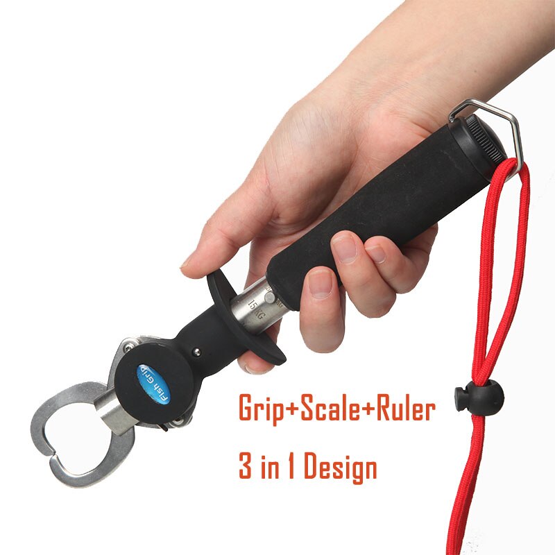 3 in visklem controle roestvrijstalen vislip grip 1 grijper tang met weegschaal multifunctionele uitrusting: 3 in 1 versie
