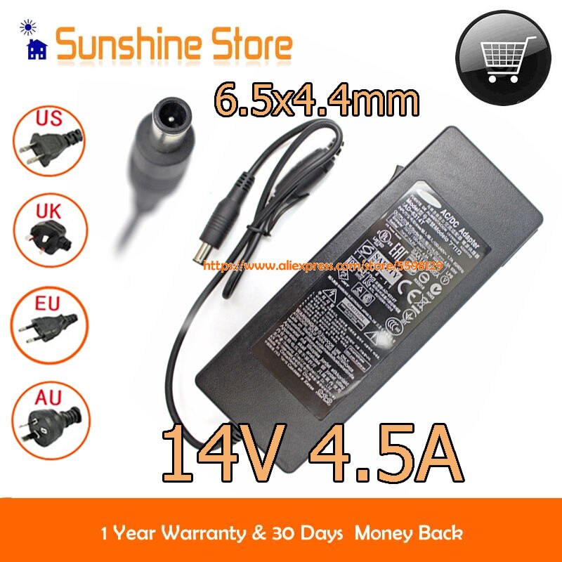 Genuine For Samsung AD-6314T AD-6314C AP06314-UV SVD5614V AD-6314N SA850 14V 4.5A S24A300B S27B350H C24B550U TC220 LCD Monitor