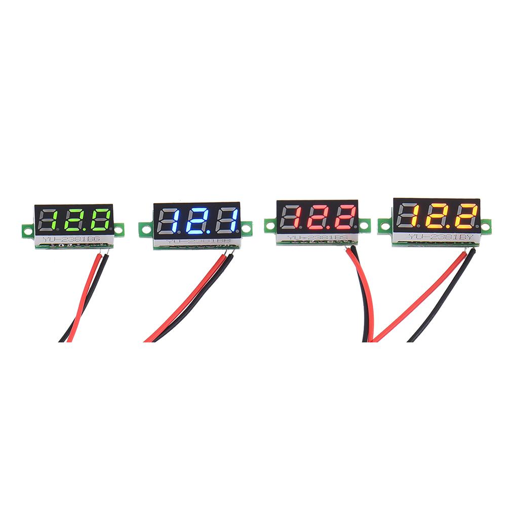 LED Digital Voltage Voltmeter DC 0-30V 2 Wire LED Display Digital Voltmeter #BO