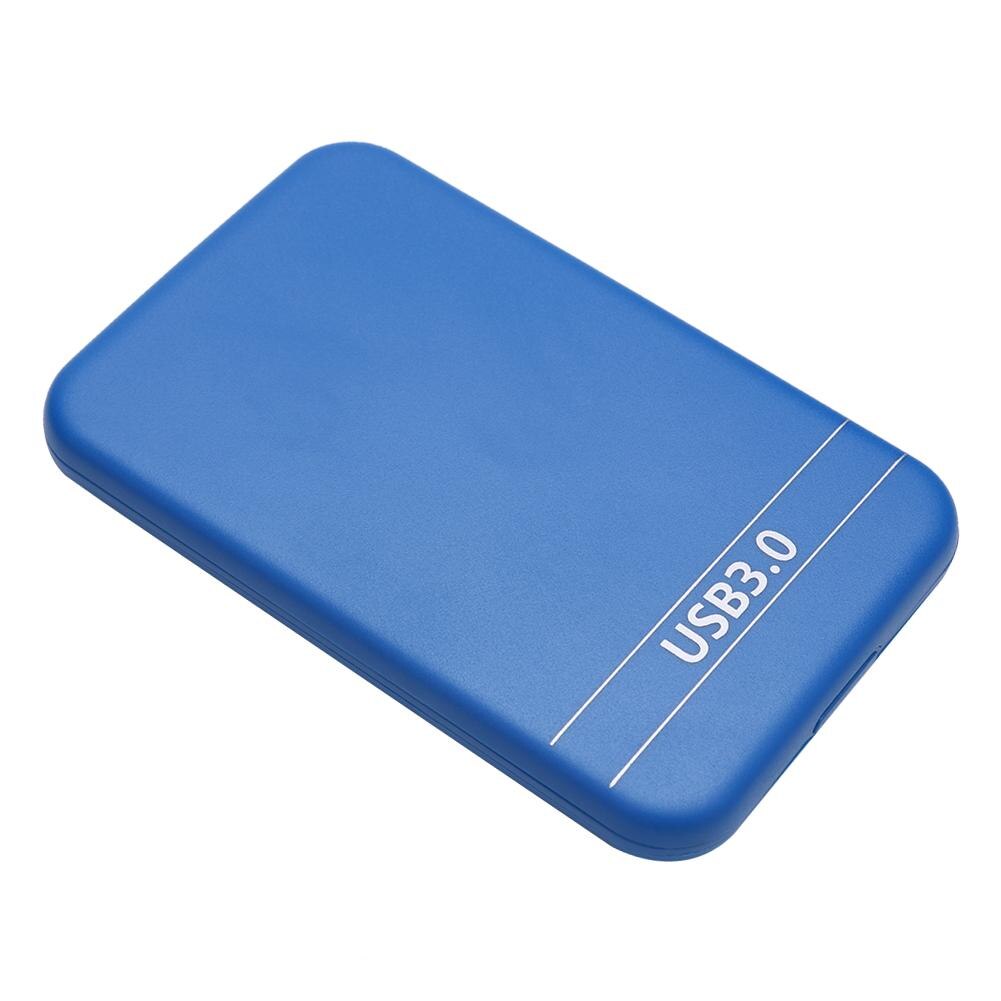 2.5 inch SATA 2 HDD SSD to Box Case USB 3.0 External Hard Disk Drive Enclosure Compatible Windows 98 / SE / me / 2000 / XP: Blue