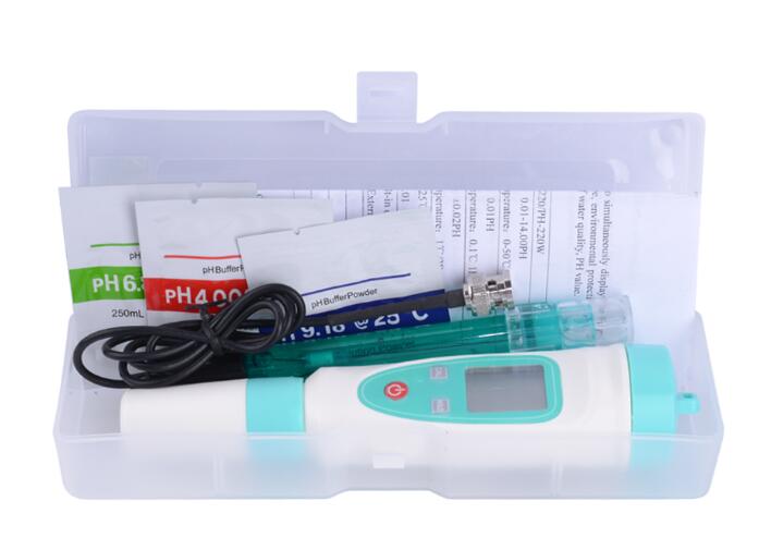 Medidor de ph ph-20/ph-220/ph-20w/ph-220w ph probador portátil 0-14 pH pluma tipo de instrumento de precisión con tampón de ph de: ph-220w
