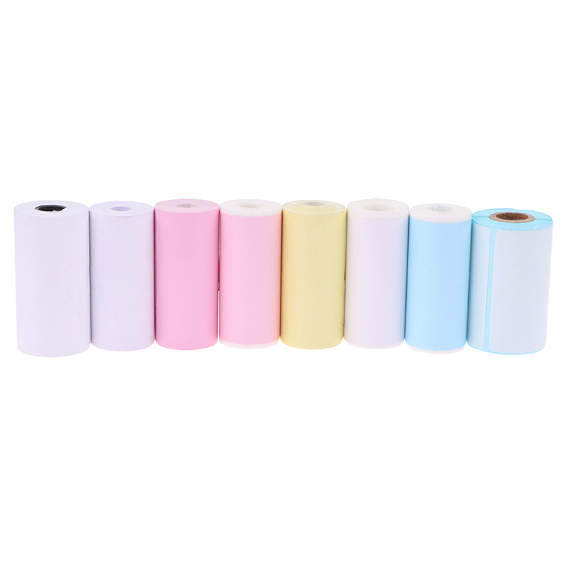 Mini Printer Paper Self-adhesive Thermal Papers HD Color Label Printers Photo Inkless Printing