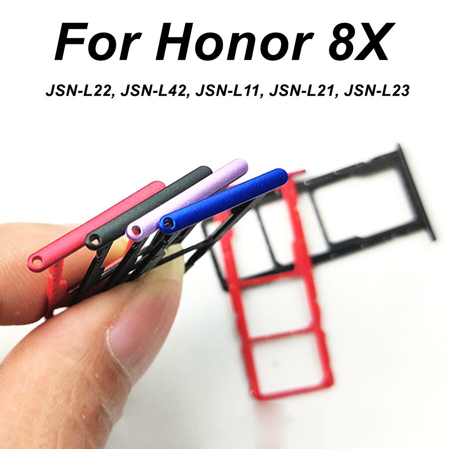 For Huawei Honor 8X SIM Card Tray Slot Holder Micro SD Card Adapter for Honor View 10 Lite View10 Lite JSN-L22 L42 L11 L21 L23