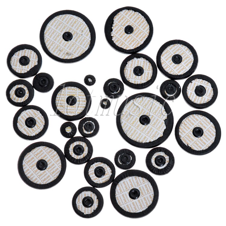 4 jeu de tampons saxophones Alto noir en cuir Sax pour remplacement de taille Yamaha