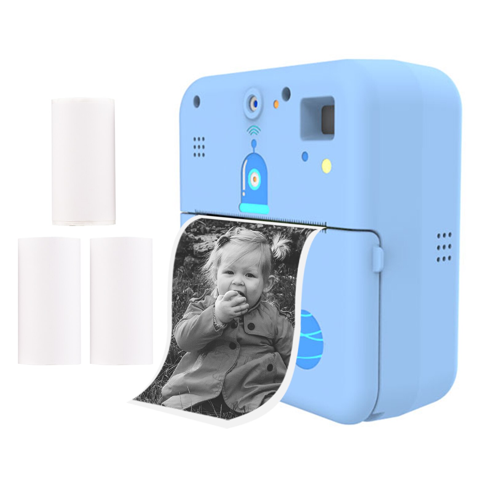 Mini Pocket Printer Camera Instant Print Portable Thermal Printing Machine Wireless Connection for Picture Label DIY Handcraft