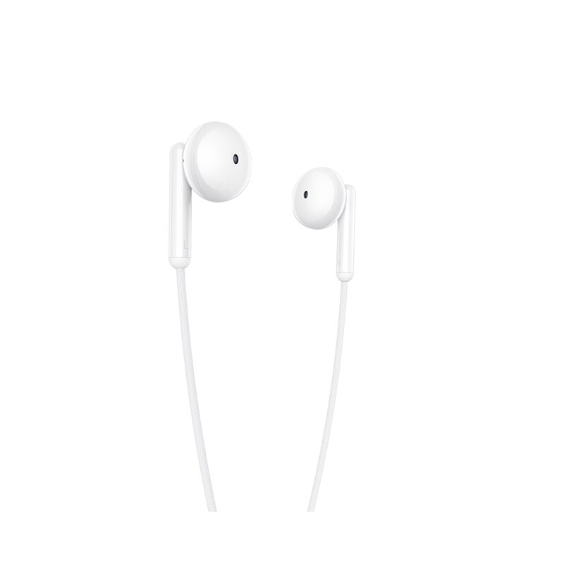 Realme buds original 3.5mm kabelgebundene stereo-kopfhörer mit bassmusik, sportkopfhörer, laufkopfhörer, freisprechfunktion mit mikrofon: Weiß