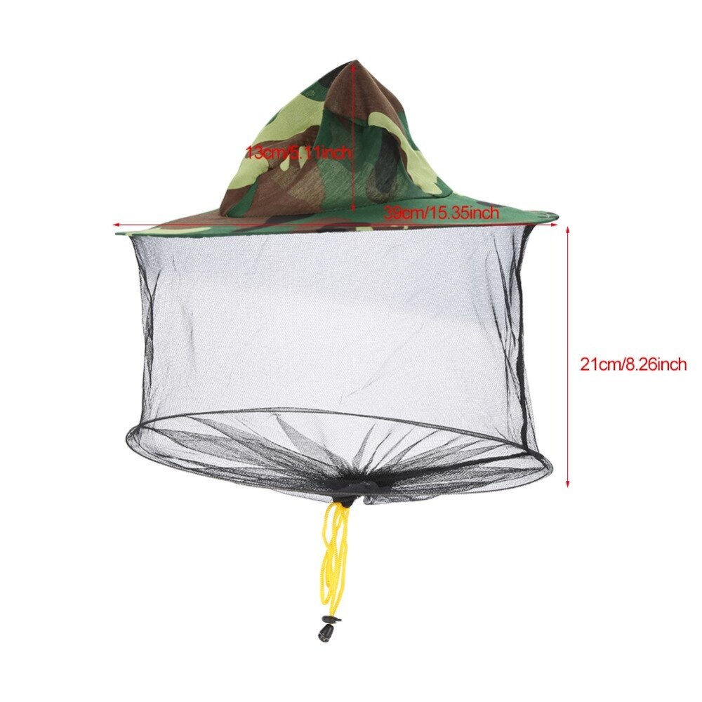 Chapeau avec filet anti-moustiques | Bonnet de pêche en maille, protection faciale, Kit de Camping