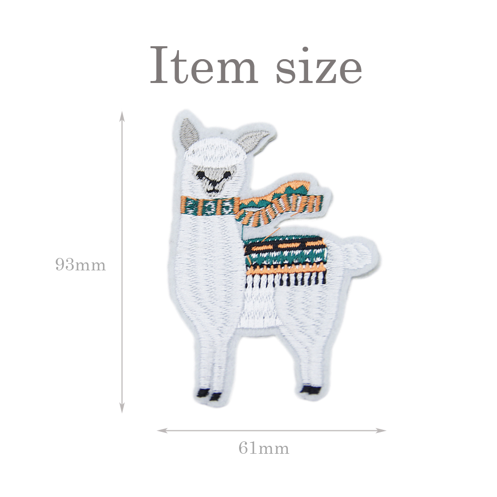 5 Pieces Alpaca Shape No-woven Embroidery Patch For Clothing Sewing ,DIY Handmade Materials,5Yc5879: 1071621002