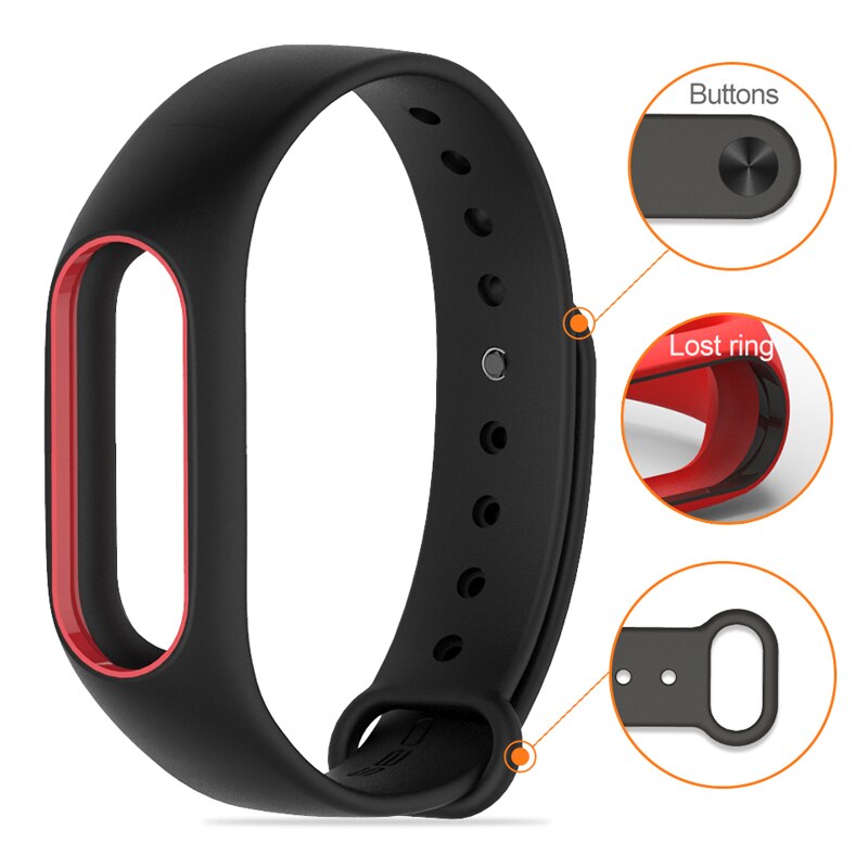 Strap for Xiaomi Mi Band 2 Bracelet for Smart Watches Xiomi Bend 2 Wristbands Replacement Silicone Miband 2 Straps Correa Opaska
