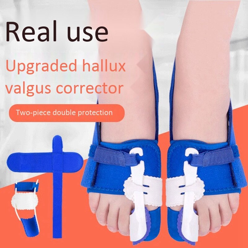 1 Pair Hallux Valgus Big Bone Toe Bunion Splint Corrector Foot Pain Relief Pedicure Orthopedic Braces Feet Care Tool