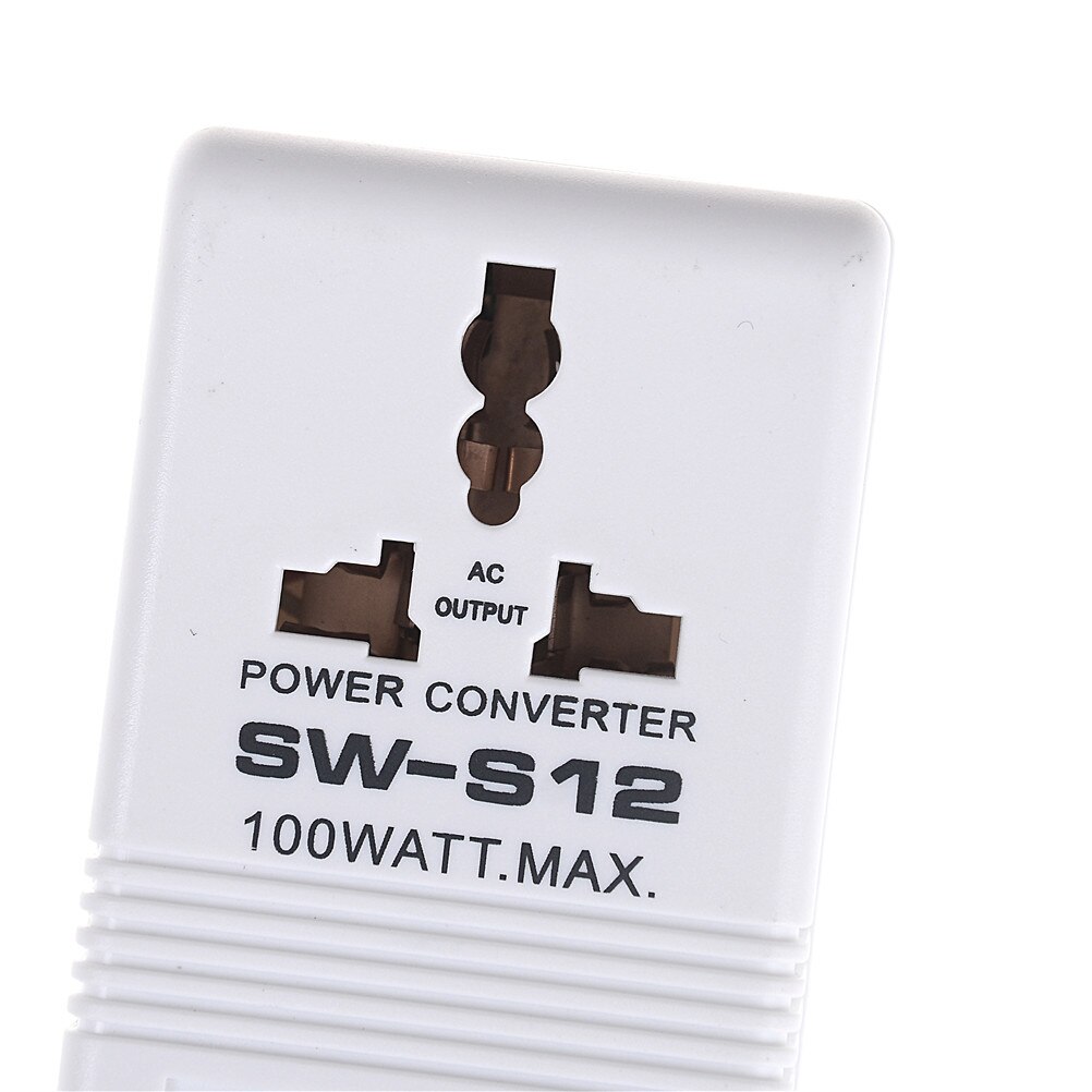110V To 220V Step Up Down Voltage Converter 100W Watt Transformer Travel Socket