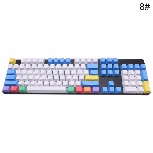 108Pcs/Set PBT Color Matching Light-proof Mechanical Keyboard Keycap Replacement Mice &amp; Keyboards Accessories Keyboards Keycap: 8