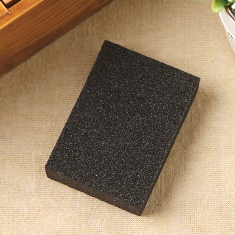 Emery zand blok Ontkalken schoon keuken magie gebruiken om de bodem van de pot met een fijn zand spons keuken: Black 10-7-1.2Cm