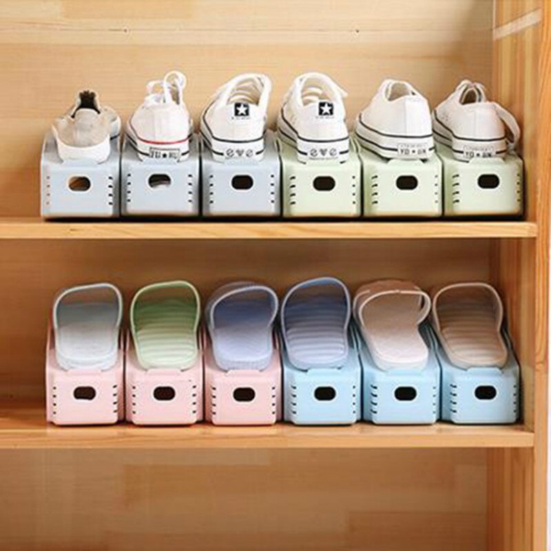 Porte-chaussures rangement pour chaussures Double porte-chaussures, porte-chaussures, porte-chaussures à usage domestique