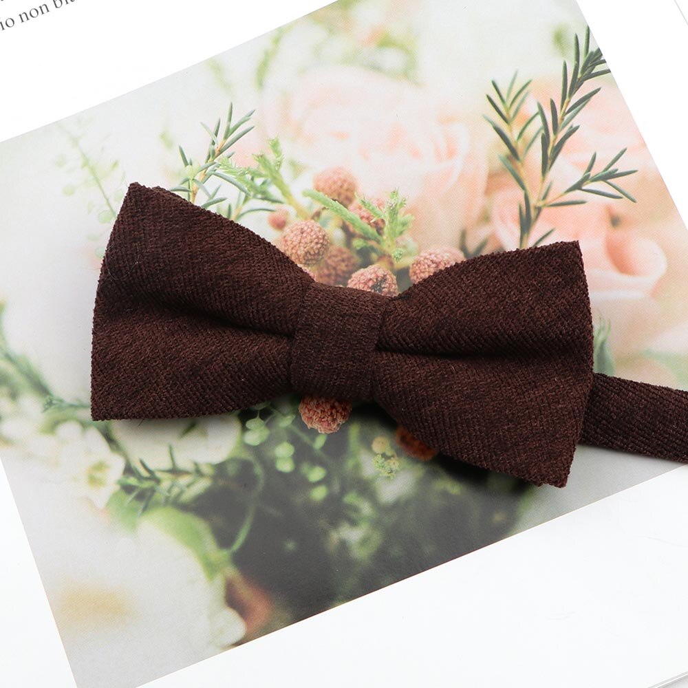 Heren Super Zachte Donzige Suede Ouder-kind Bowtie Set Macarons Effen Kleur Klassieke Leuke Vlinder Rood Groen Blauw roze Stropdas: Kids 12